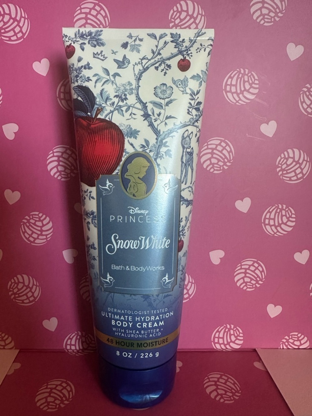 Bath & Body Works Snow White Body Cream - Blue, White, Red